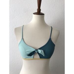 Byrds of Paradise Swim Color Block Triangle Bikini Top Swimwear